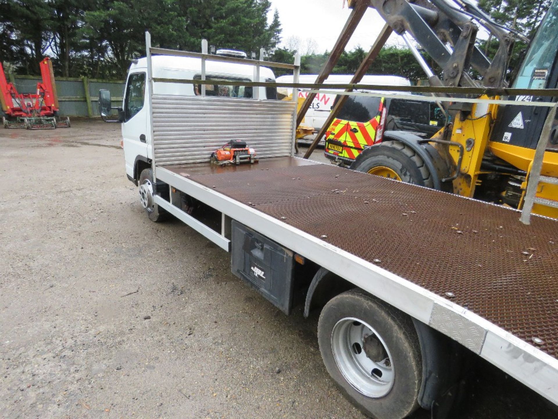 MITSUBISHI CANTER BEAVERTAIL PLANT LORRY REG: ND68 WRP EURO 6. 17FT BEAVERTAIL PLANT BODY WITH WINC - Image 15 of 15