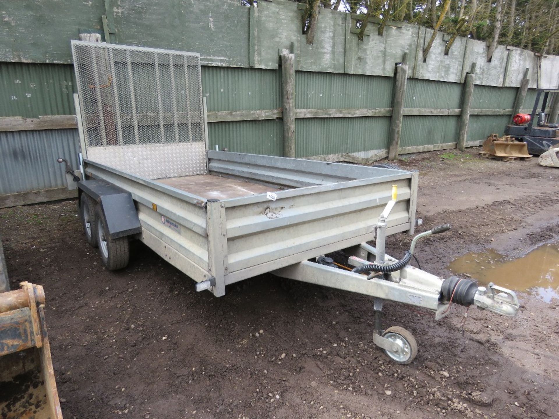 INDESPENSION TWIN AXLED PLANT/GROUNDCARE TRAILER. 12FT X 6FT APPROX, SN: SDHGT2700GJ131211. 2.7TONN