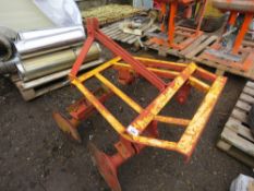 SET OF COMPACT TRACTOR MOUNTED DISC HARROWS, 5FT WIDE APPROX.