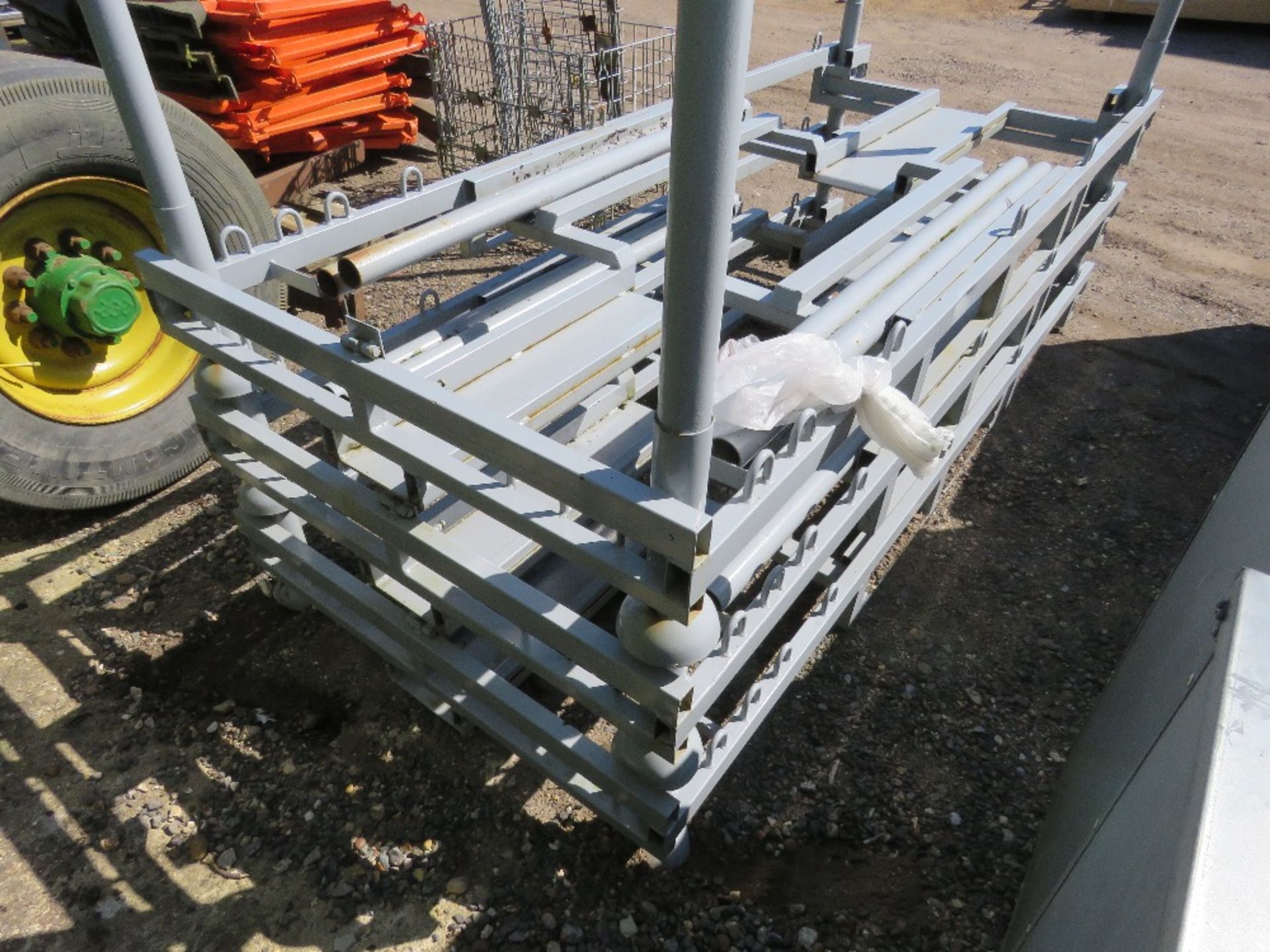 3NO SPECIAL BUILD STACKING STILLAGES FOR STORING MOTORBIKES: 1M WIDE X 2.4M LENGTH APPROX. THIS L - Image 7 of 7