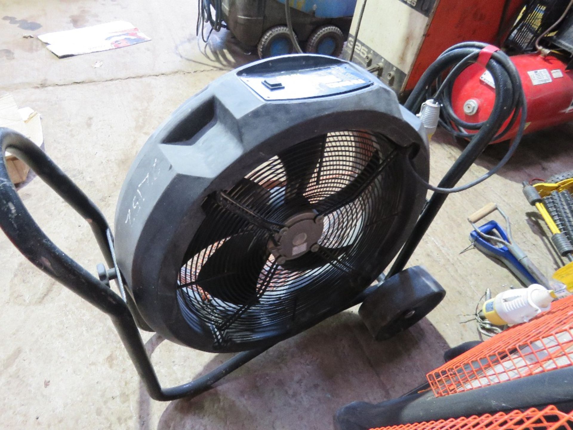 LARGE RHINO 110VOLT FAN, NEEDS ATTENTION, SWITH PANEL LOOSE.. - Image 3 of 3