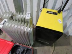 ELECTRIQ DEHUMIDIFIER PLUS 2 X RADIATORS, 240VOLT. THIS LOT IS SOLD UNDER THE AUCTIONEERS MARGIN