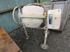 CLARKE CONTRACTOR 240VOLT MIXER ON WHEELS. THIS LOT IS SOLD UNDER THE AUCTIONEERS MARGIN SCHEME,