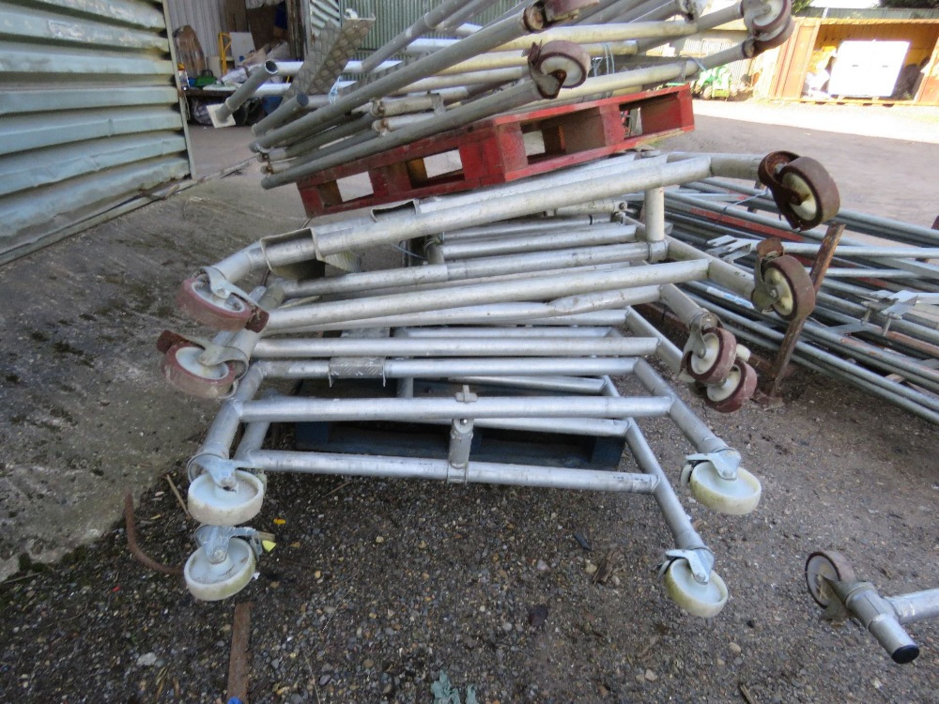 5 X ALUMINIUM PODIUM FRAMES, NO PLATFORMS. THIS LOT IS SOLD UNDER THE AUCTIONEERS MARGIN SCHEME, - Image 9 of 9