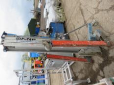 GENIE 3 STAGE MATERIAL HOIST, NO FORKS. THIS LOT IS SOLD UNDER THE AUCTIONEERS MARGIN SCHEME, THE