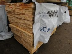 EXTRA LARGE PACK OF UNTREATED SHIPLAP TIMBER FENCE CLADDING BOARDS: 100MM WIDTH @ 1.73M LENGTH APPRO