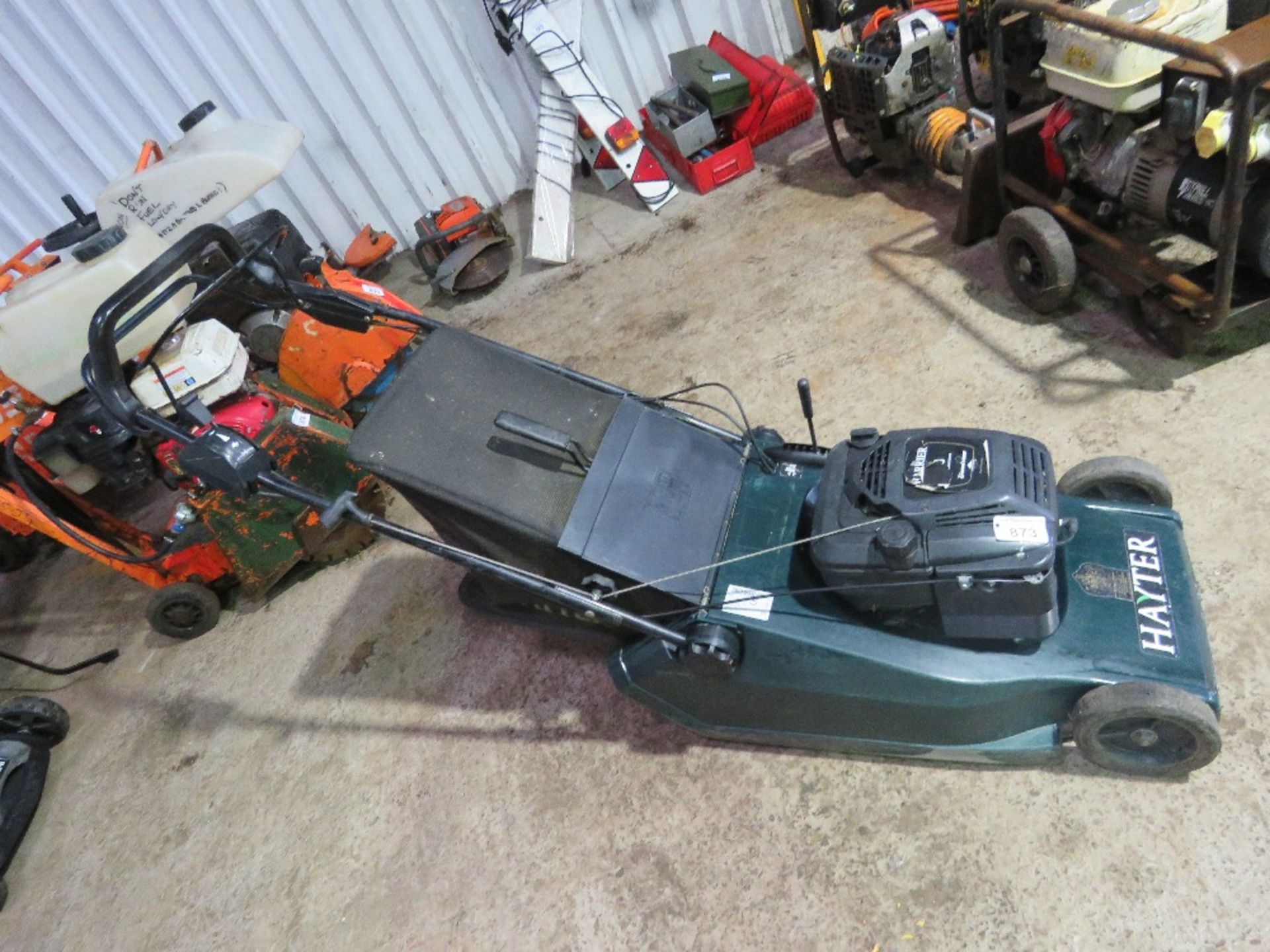 HAYTER HARRIER ROLLER PETROL ENGINED LAWN MOWER, WITH COLLECTOR. THIS LOT IS SOLD UNDER THE AUCTI - Image 2 of 3