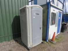 SATELLITE MAINS CONNECTION PORTABLE TOILET. THIS LOT IS SOLD UNDER THE AUCTIONEERS MARGIN SCHEME,