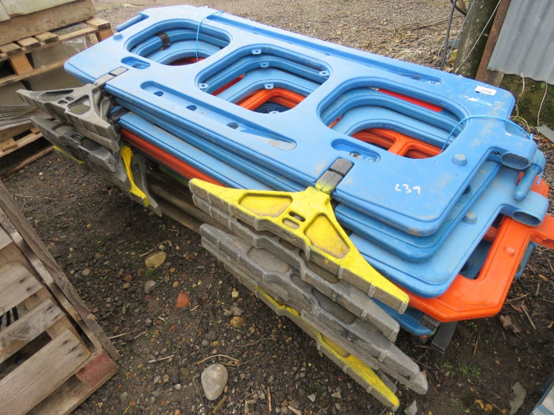 9 X PLASTIC CHAPTER 8 BARRIERS. THIS LOT IS SOLD UNDER THE AUCTIONEERS MARGIN SCHEME, THEREFORE N - Image 3 of 3