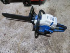 HYUNDAI PETROL ENGINED CHAINSAW. THIS LOT IS SOLD UNDER THE AUCTIONEERS MARGIN SCHEME, THEREFORE