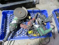5 X ASSORTED 110 VOLT POWER TOOLS. THIS LOT IS SOLD UNDER THE AUCTIONEERS MARGIN SCHEME, THEREFORE