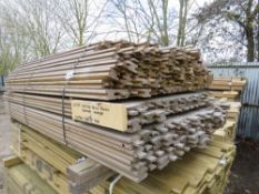 PACK OF TREATED TIMBER FENCE PANEL FRAME SLOTTED TIMBERS: 55MM X 35MM @ 1.4M-1.7M LENGTH APPROX.