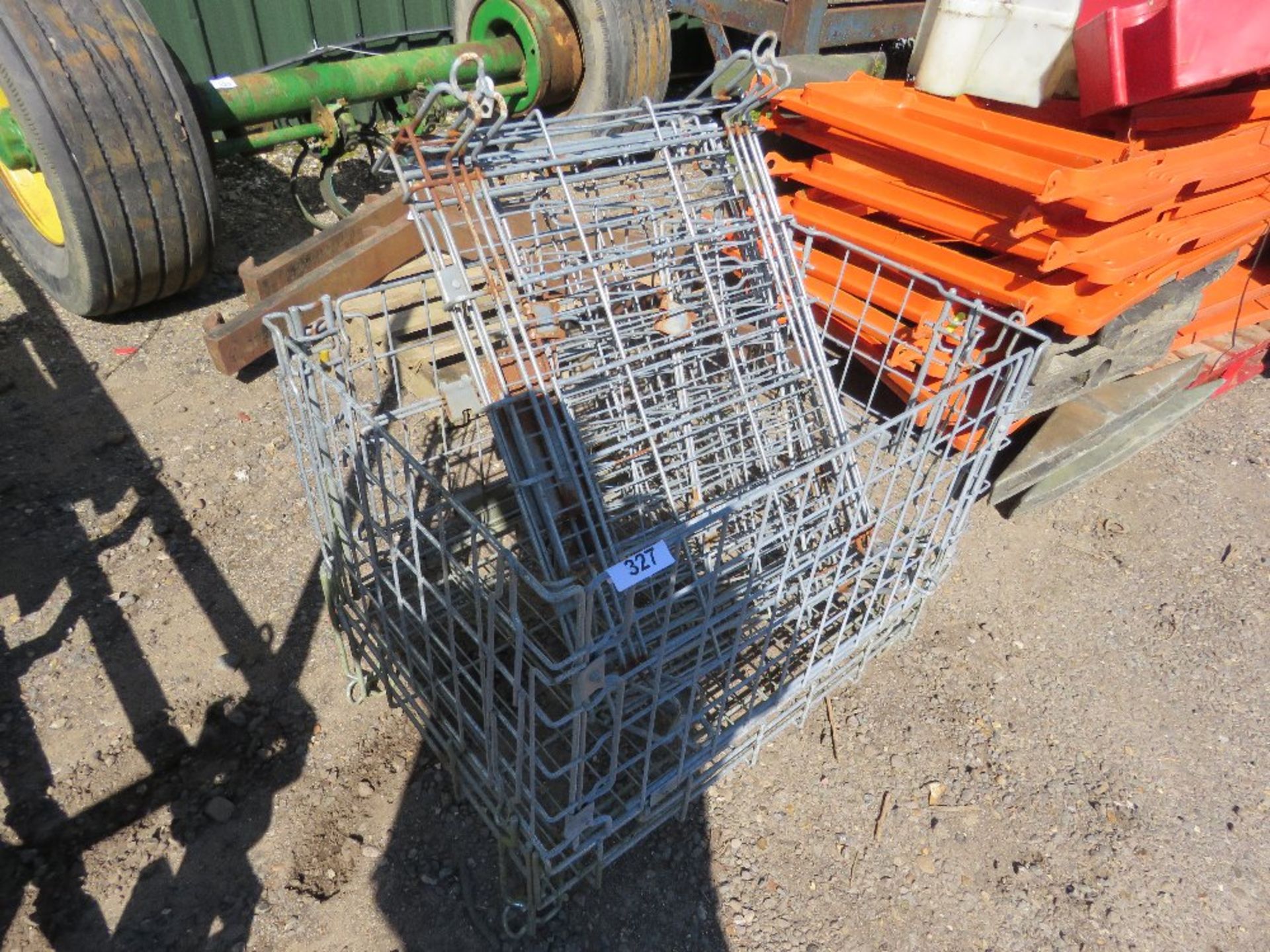 2 X MESH SIDED PALLET CAGES. THIS LOT IS SOLD UNDER THE AUCTIONEERS MARGIN SCHEME, THEREFORE NO