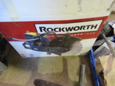 ROCKWORTH AR34PC PETROL CUT OFF SAW WITH ABLADE, LITTLE USED. THIS LOT IS SOLD UNDER THE AUCTIONE