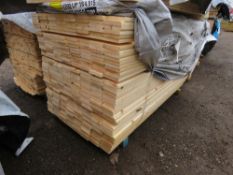 EXTRA LARGE PACK OF UNTREATED FENCE PANEL CAPPING TIMBER BOARDS: 120MM X 20MM @ 2.0 M LENGTH APPROX.