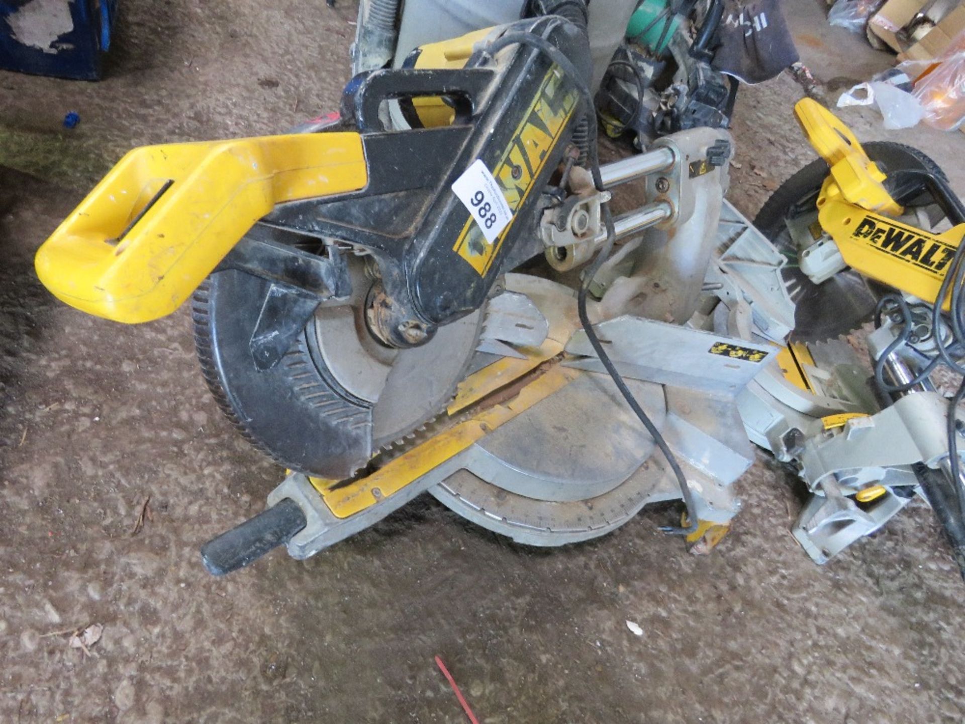DEWALT PROFESSIONAL SLIDING HEAD MITRE SAW. THIS LOT IS SOLD UNDER THE AUCTIONEERS MARGIN SCHEME, - Image 2 of 4