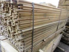 PACK OF TREATED TIMBER FENCE PANEL FRAME SLOTTED TIMBERS: 55MM X 35MM @ 1.75M LENGTH APPROX.