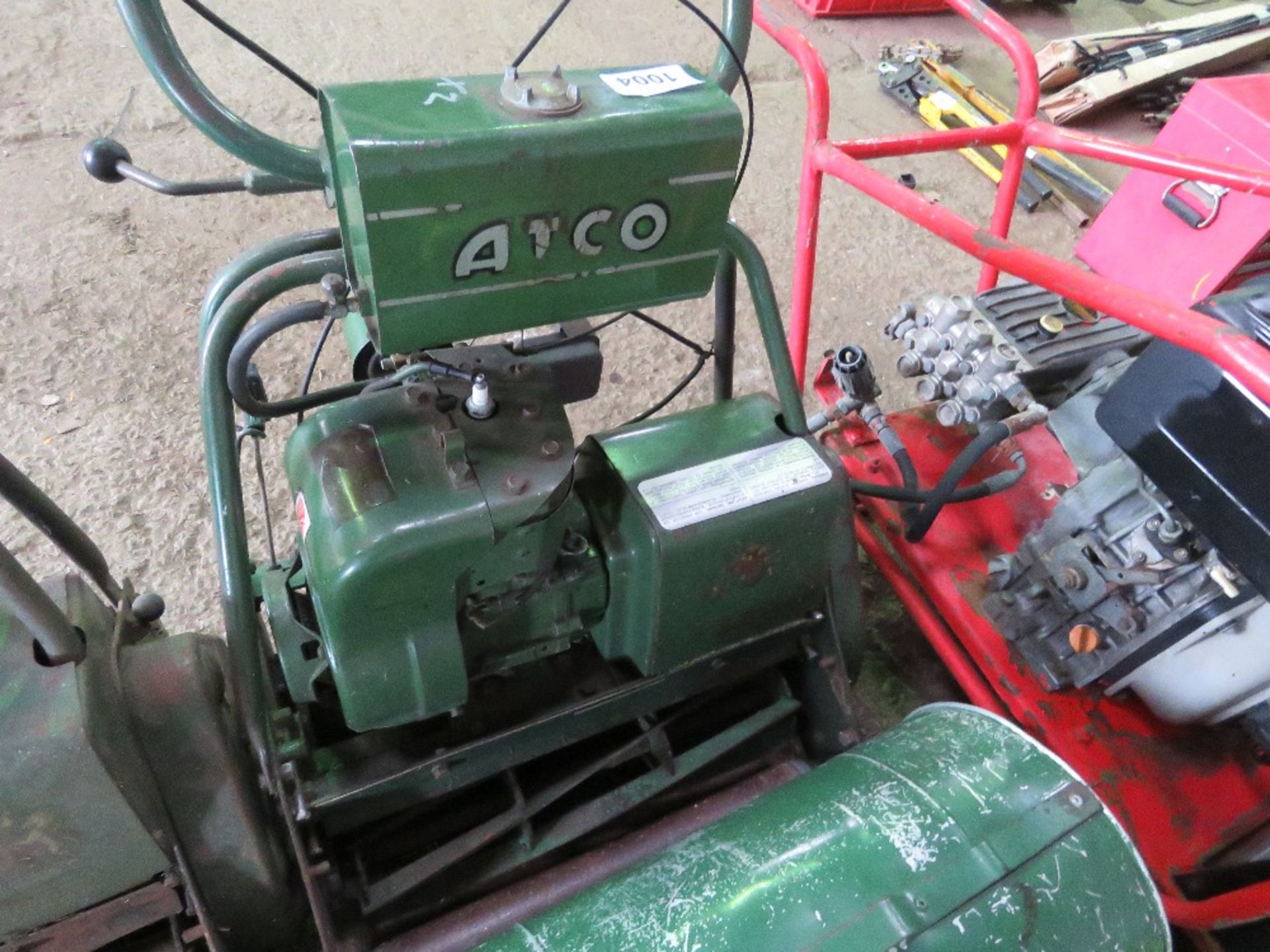 2 X LARGE PETROL ENGINED CYLINDER MOWERS, PLUS ONE GRASS BOX. WHEN TESTED WERE SEEN RUNNING. EXECUTO - Image 2 of 8