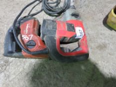 HILTI TE7 PLUS A MILWAUKEE 110VOLT BREAKER DRILLS.