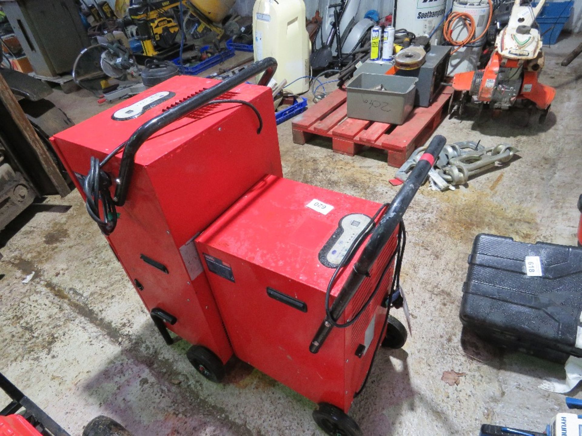 2 X SEALEY RED COLOURED DEHUMIDIFIERS, 240VOLT POWERED. THIS LOT IS SOLD UNDER THE AUCTIONEERS MA - Image 3 of 5