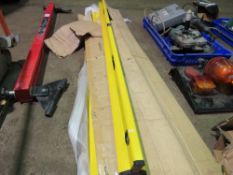 6 X BOA 1.8METRE LONG TRIANGLE PROFILE SPIRIT LEVELS. DIRECT FROM LOCAL COMPANY DUE TO DEPOT CLOSURE