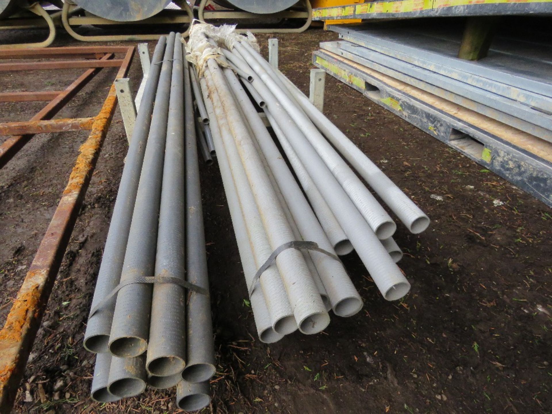 STILLAGE OF PLASTIC CONDUIT PIPES. THIS LOT IS SOLD UNDER THE AUCTIONEERS MARGIN SCHEME, THEREFOR - Image 3 of 3