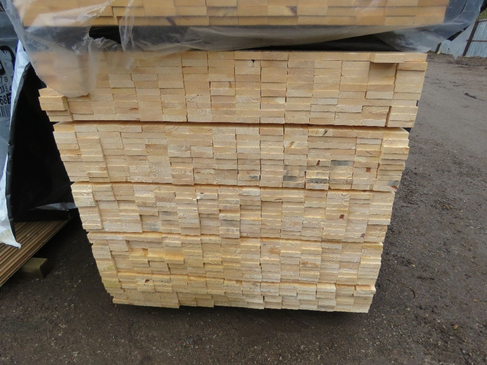 EXTRA LARGE PACK OF UNTREATED TIMBER SLATS/BOARDS: 70MM X 20MM @1.8M LENGTH APPROX. - Image 2 of 3