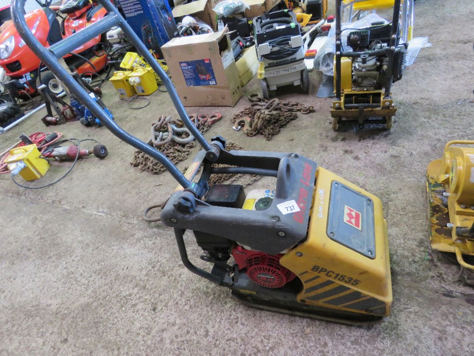 BENFORD TEREX BPC1535 HEAVY DUTY PETROL ENGINED COMPACTION PLATE. WHEN TESTED WAS SEEN TO RUN AND VI