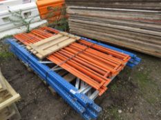 QUANTITY OF LIGHTWEIGHT RACKING SOURCED FROM COMPANY LIQUIDATION: 6NO UPRIGHTS @ 1.08M WIDTH X 2.5M