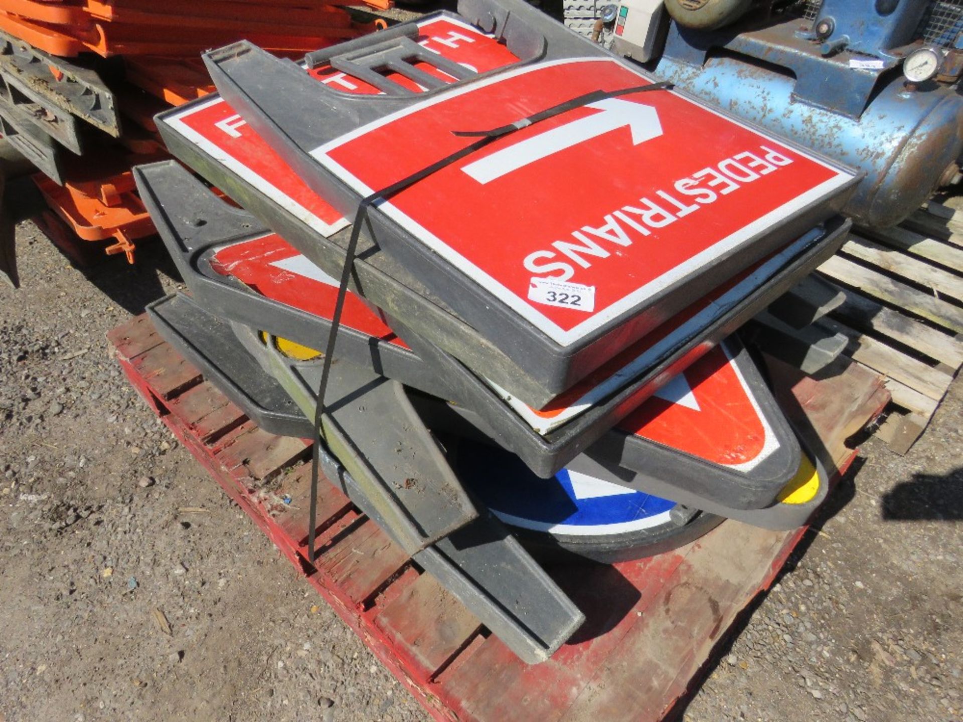 8NO. ASSORTED ROAD SIGNS. THIS LOT IS SOLD UNDER THE AUCTIONEERS MARGIN SCHEME, THEREFORE NO VAT