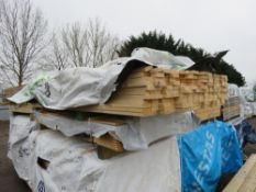 SMALL PACK OF UNTREATED TIMBER SLATS/BOARDS: 70MM X 20MM @2.3M LENGTH APPROX.