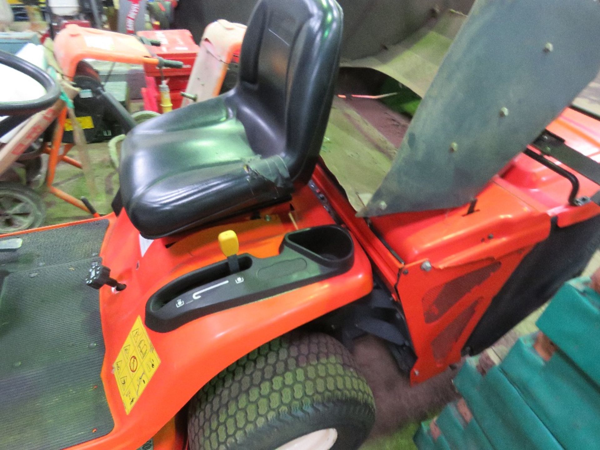 KUBOTA GR1600-II DIESEL RIDE ON MOWER WITH REAR COLLECTOR PLUS DISCHARGE CHUTE. SN:30142. WHEN TESTE - Image 2 of 9