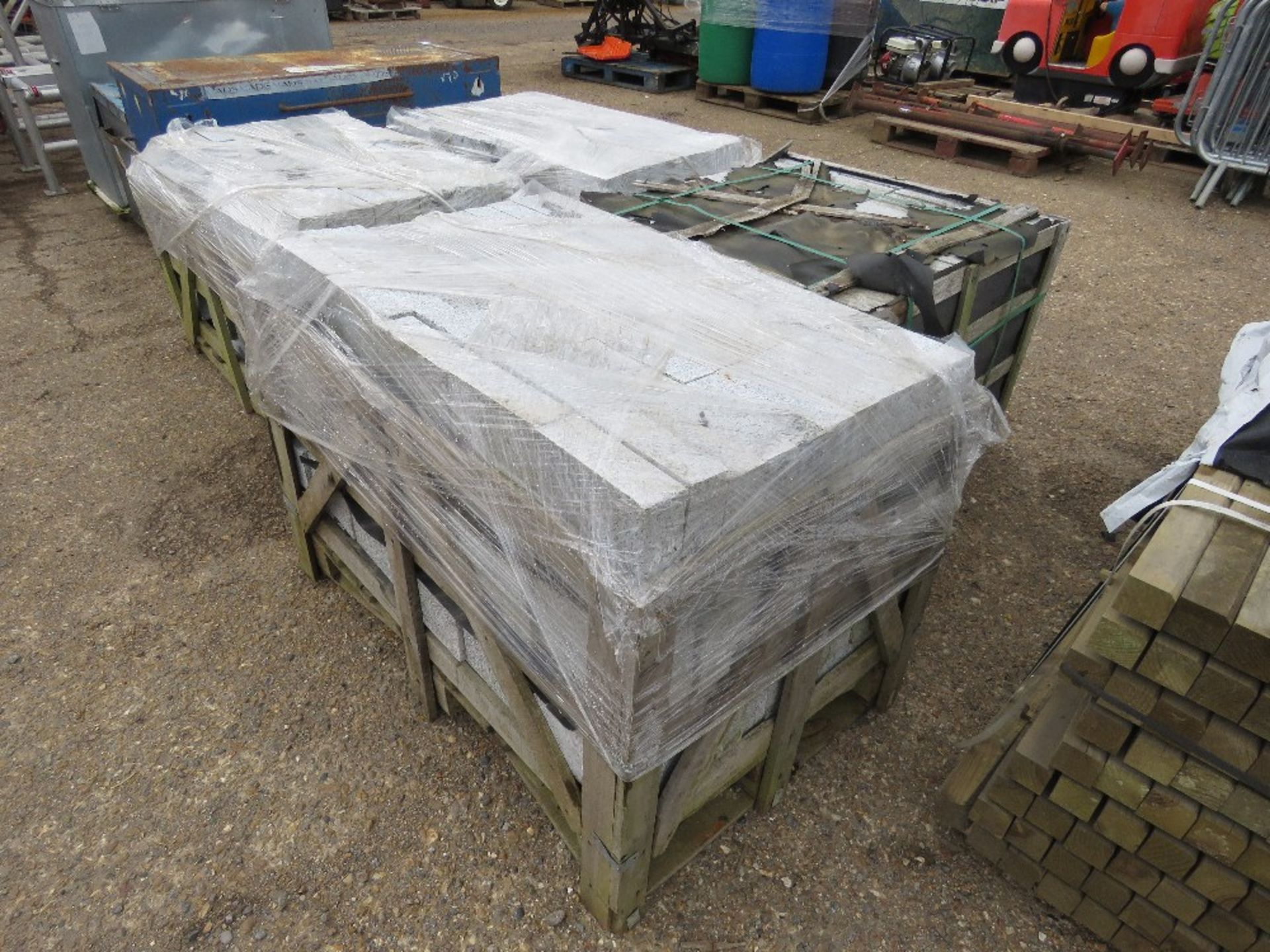 4 X STILLAGES OF MARBLE TYPE PAVERS, 200MM X 100MM X 60MM APPROX. - Image 4 of 10