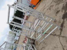 ALUMINIUM PODIUM UNIT WITH DECK. THIS LOT IS SOLD UNDER THE AUCTIONEERS MARGIN SCHEME, THEREFORE