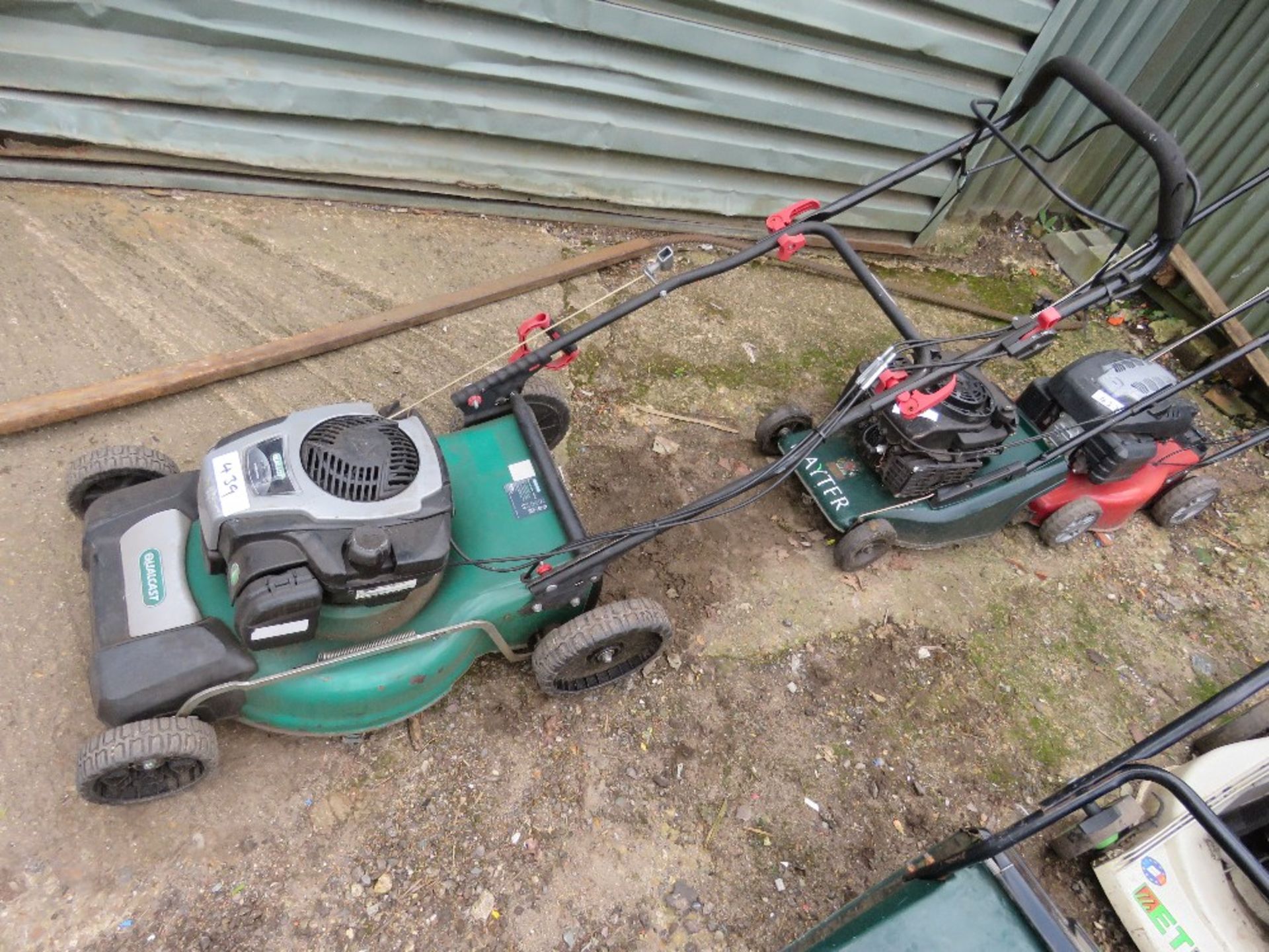 QUALCAST SELF DRIVE LAWNMOWER, NO COLLECTOR. THIS LOT IS SOLD UNDER THE AUCTIONEERS MARGIN SCHEM