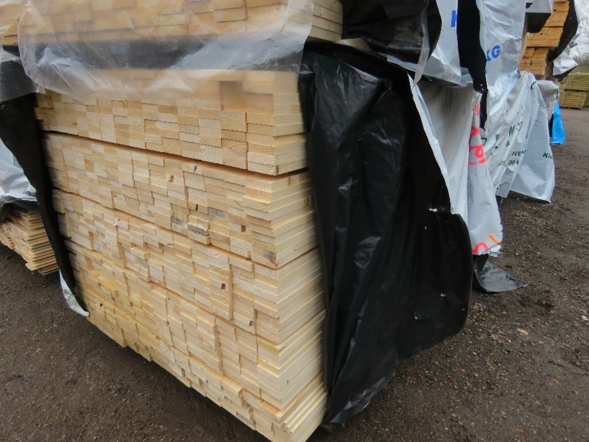 EXTRA LARGE PACK OF UNTREATED TIMBER SLATS/BOARDS: 70MM X 20MM @1.8M LENGTH APPROX.