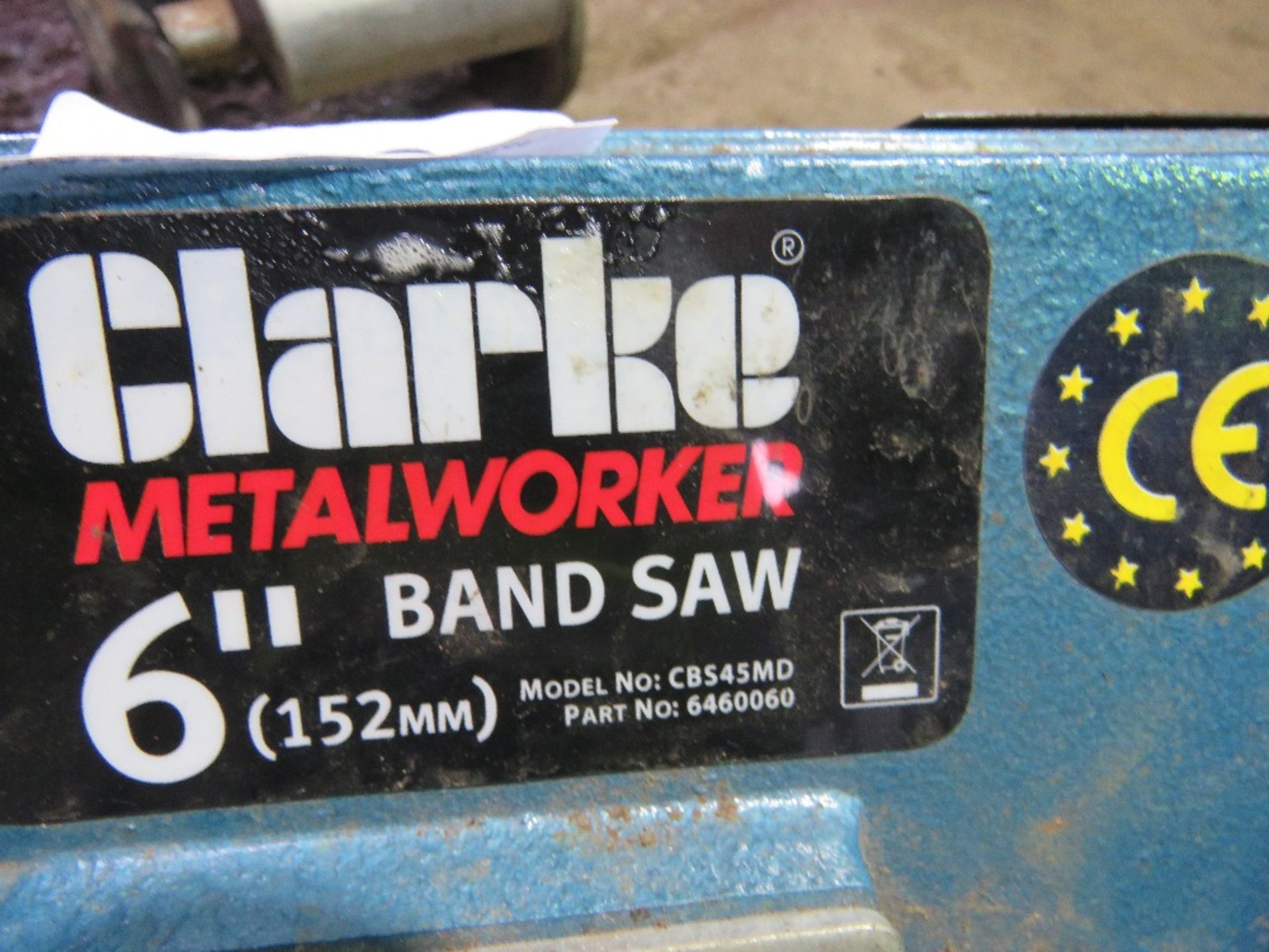 CLARKE 6" METALWORKER BANDSAW, 240VOLT POWERED. - Image 5 of 6