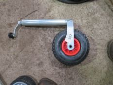 TRAILER / CARAVAN JOCKEY WHEEL WITH PNEUMATIC TYRE.