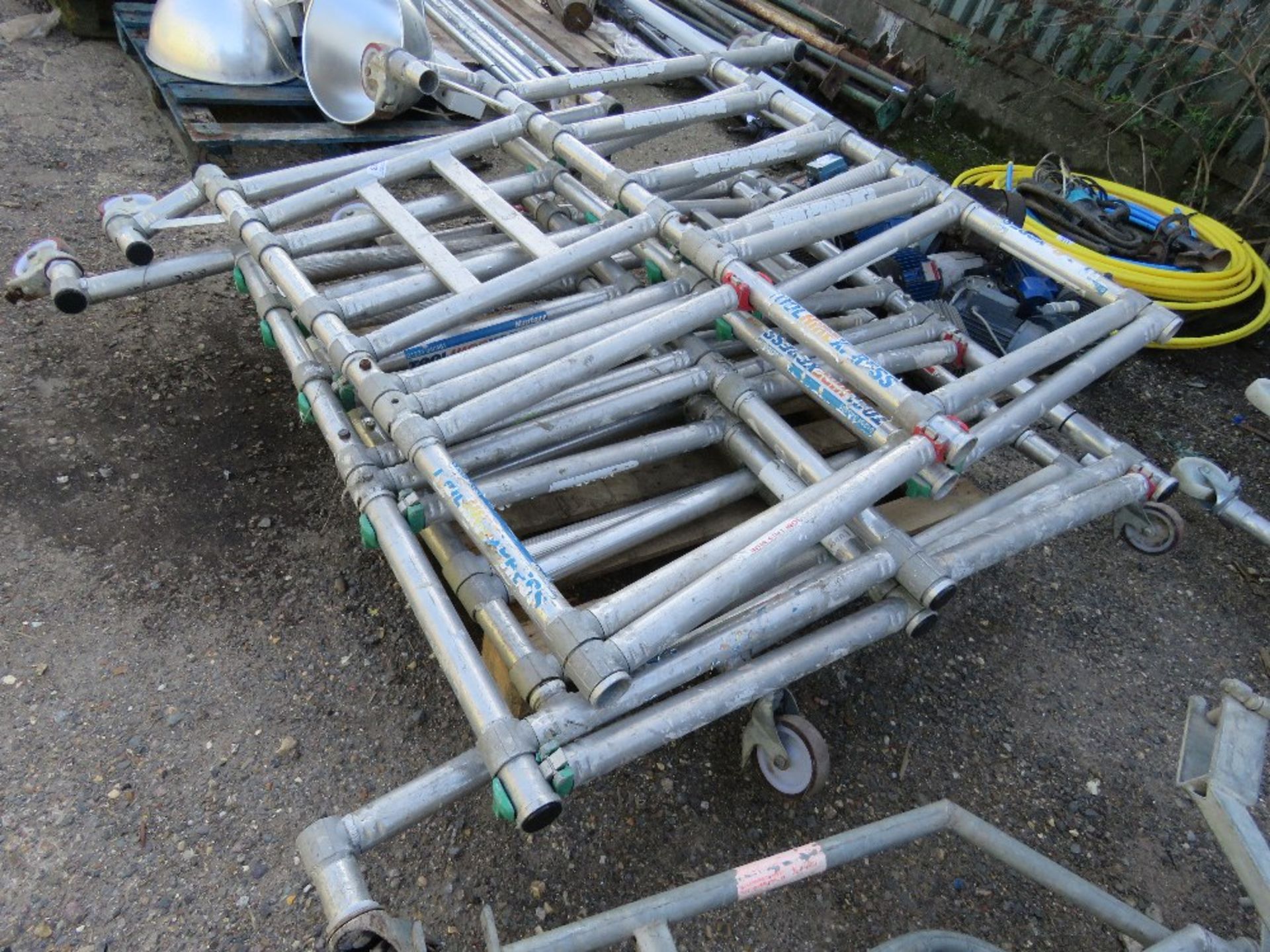 2 X ALUMINIUM PODIUM FRAMES, NO PLATFORMS. THIS LOT IS SOLD UNDER THE AUCTIONEERS MARGIN SCHEME, - Image 2 of 5