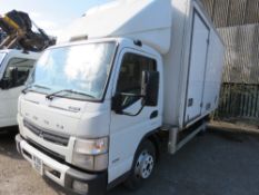 MITSUBISHI FUSO 7C18 FRIDGE LORRY REG:WT16 SDZ. EURO 6 EMMISSIONS WITH V5. 267,620 REC MILES. DUONI