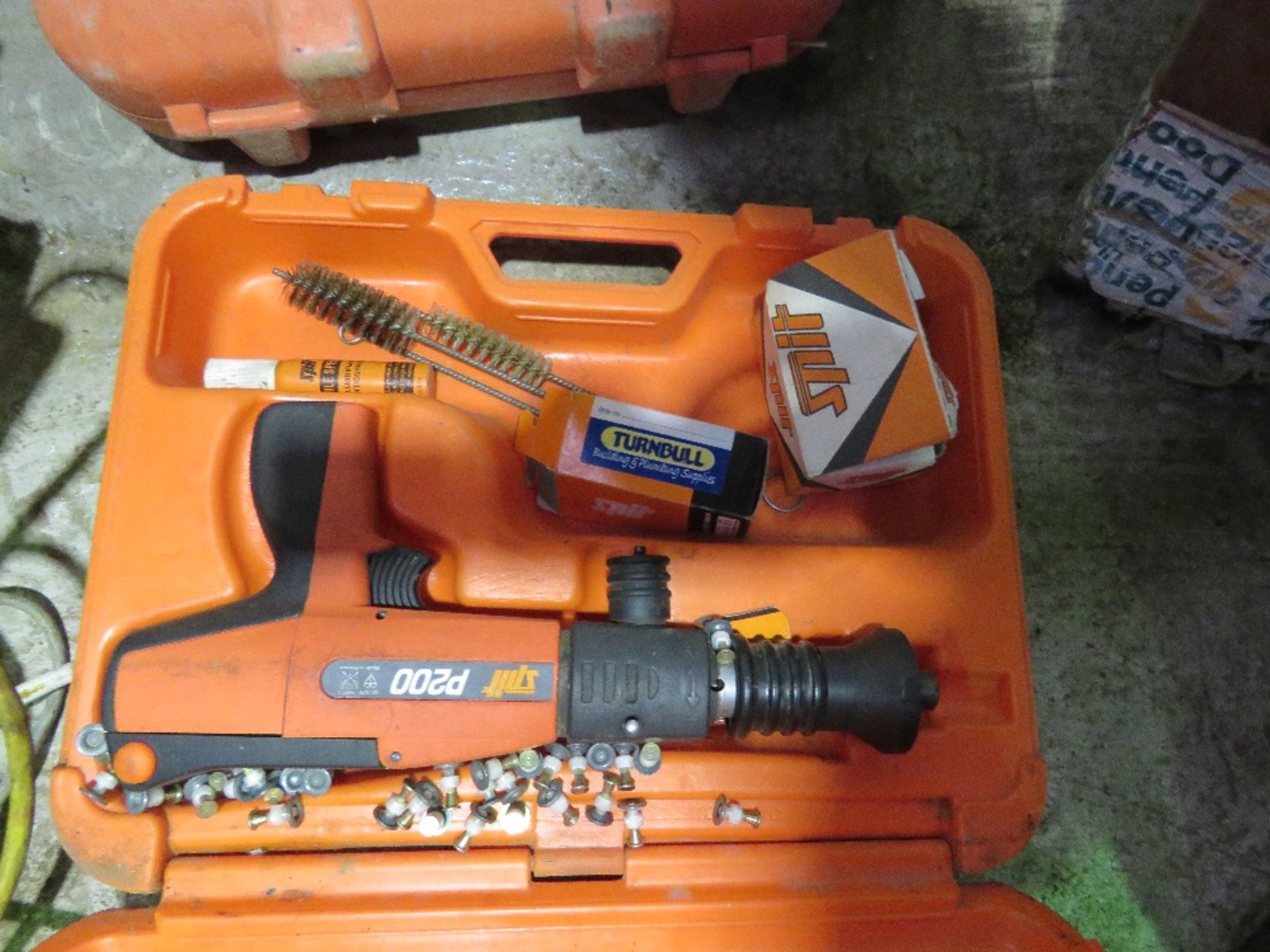 SPIT 200 NAIL GUN IN A CASE DIRECT FROM LOCAL COMPANY DUE TO DEPOT CLOSURE.