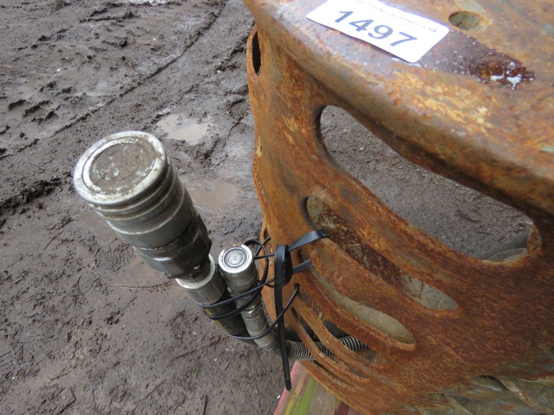 KINSHOFER EXCAVATOR MOUNTED SELECTOR GRAB, 65MM PINS ON HEADSTOCK. - Image 10 of 11