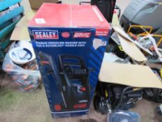 SEALEY 170BAR 240VOLT POWERED PRESSURE WASHER, BOXED, UNUSED.