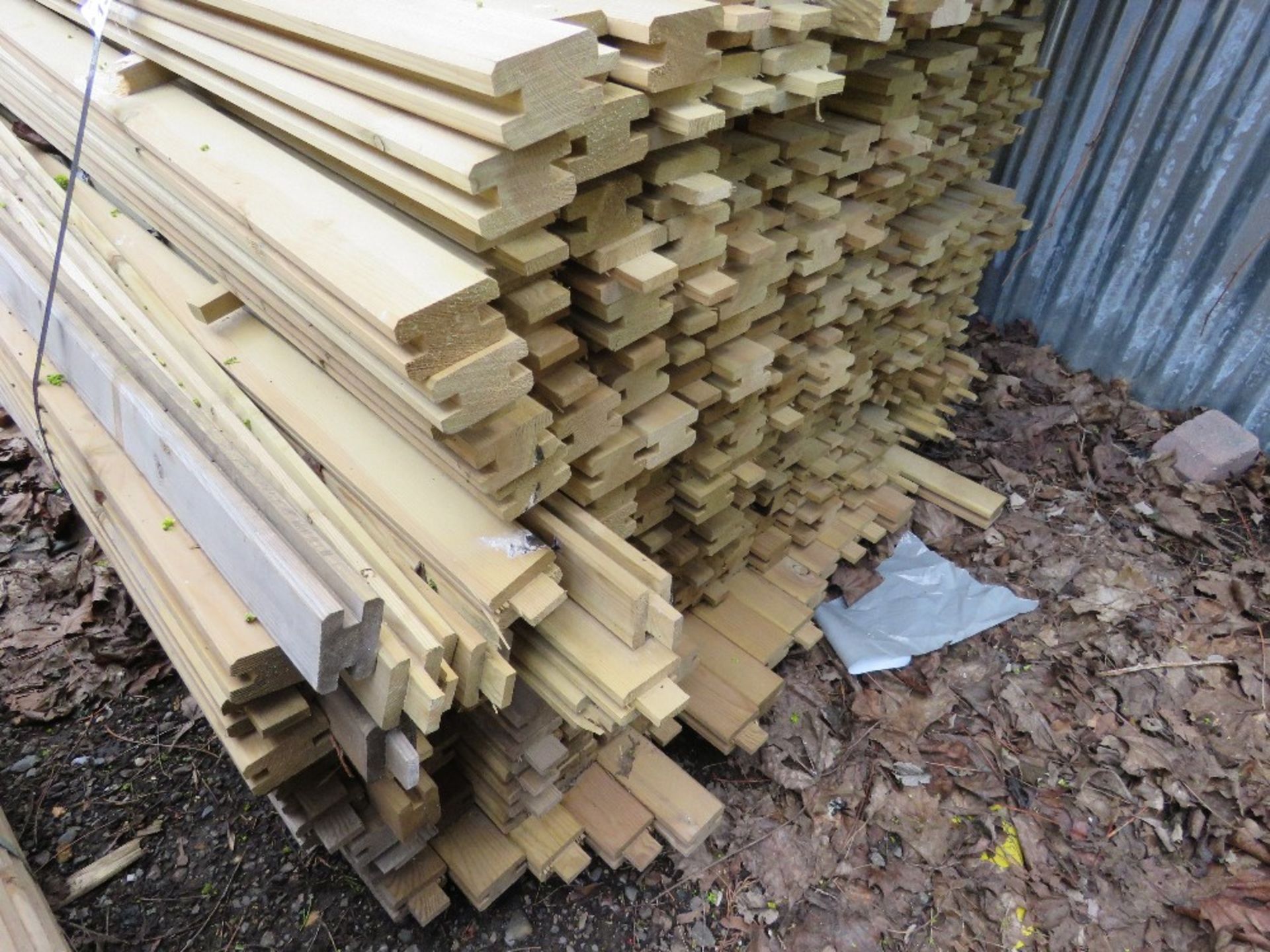 PACK OF TREATED TIMBER FENCE PANEL FRAME SLOTTED TIMBERS: 55MM X 35MM @ 1.75M LENGTH APPROX.