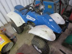 PETROL ENGINED 2WD QUAD BIKE, WHEN TESTED WAS SEEN TO RUN AND DRIVE..UNUSED FOR SOME TIME SO WOULD B