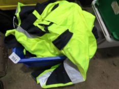 3 X DICKIES HI VIZ WORK TROUSERS. THIS LOT IS SOLD UNDER THE AUCTIONEERS MARGIN SCHEME, THEREFORE