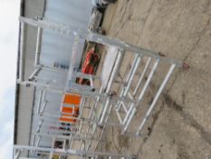 ALUMINIUM PODIUM UNIT WITH DECK. THIS LOT IS SOLD UNDER THE AUCTIONEERS MARGIN SCHEME, THEREFORE
