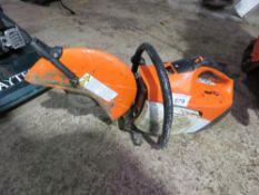 STIHL TS410 PETROL ENGINED CUT OFF SAW. THIS LOT IS SOLD UNDER THE AUCTIONEERS MARGIN SCHEME, THE