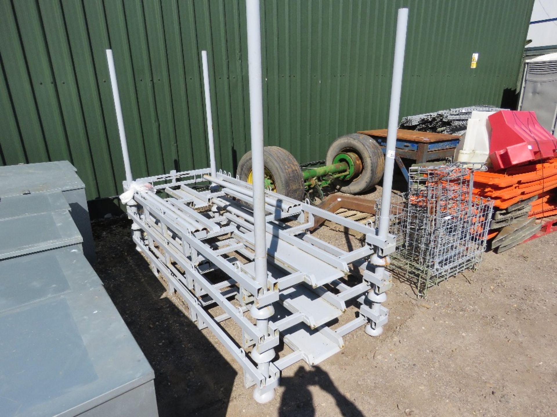 3NO SPECIAL BUILD STACKING STILLAGES FOR STORING MOTORBIKES: 1M WIDE X 2.4M LENGTH APPROX. THIS L - Image 2 of 7