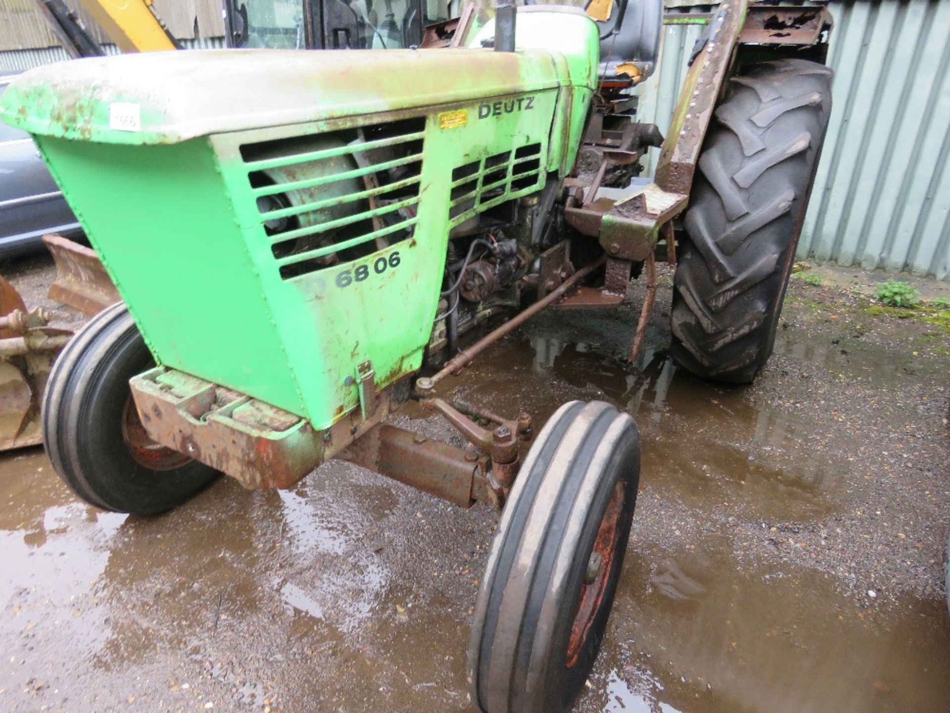 DEUTZ D6806 2WD AGRICULTURAL TRACTOR. WHEN TESTEDW AS SEEN TO DRIVE, STEER AND BRAKE, PTO TURNED AND - Image 2 of 4